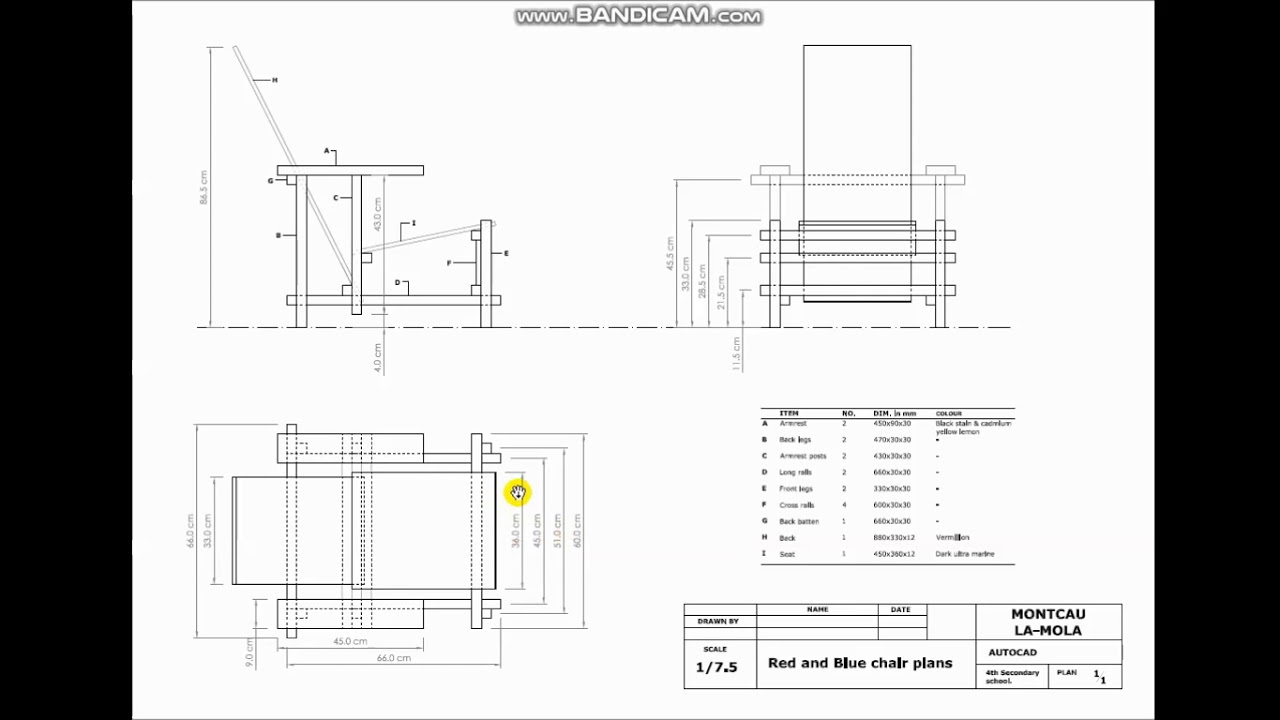 Red and Blue chair 2 Dimension marks YouTube