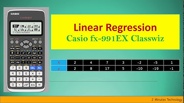 Linear Regression on Casio fx-991EX Classwiz [Tutorial video- 2020]