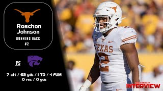 Full Roschon Johnson - Texas RB #2 vs Kansas State (2022) Update