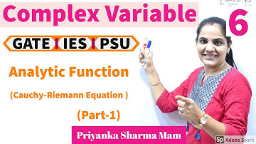 Analytic function C-R Equation | Engineering Mathematics for GATE ESE PSUs by Priyanka Sharma Ma