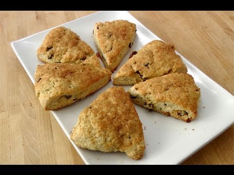 How to make Rum Rasin Scones from Scratch - recipe by Laura Vitale - Laura in the Kitchen ep. 93