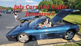 Cars And Coffee Jamestown July 2022