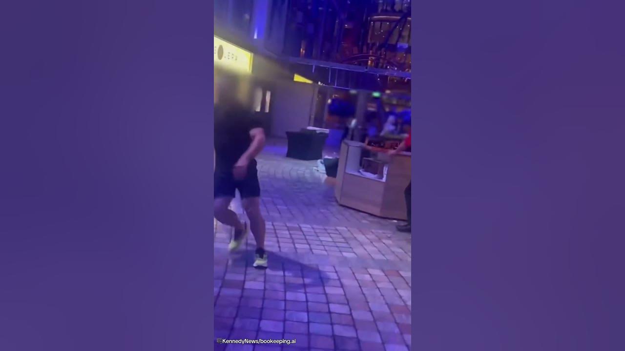Terrifying moment cruise liner gets battered by freak storm