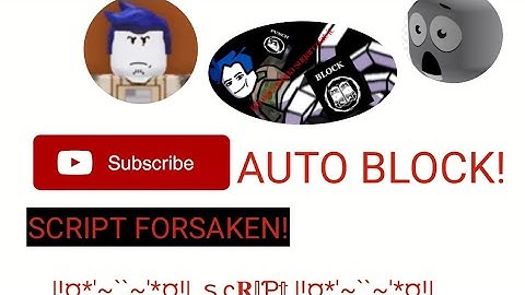 AUTO BLOCK SCRIPT INF STAMINA AND MORE! Credits to the owner https://pastebin.com/9P0nhK7w