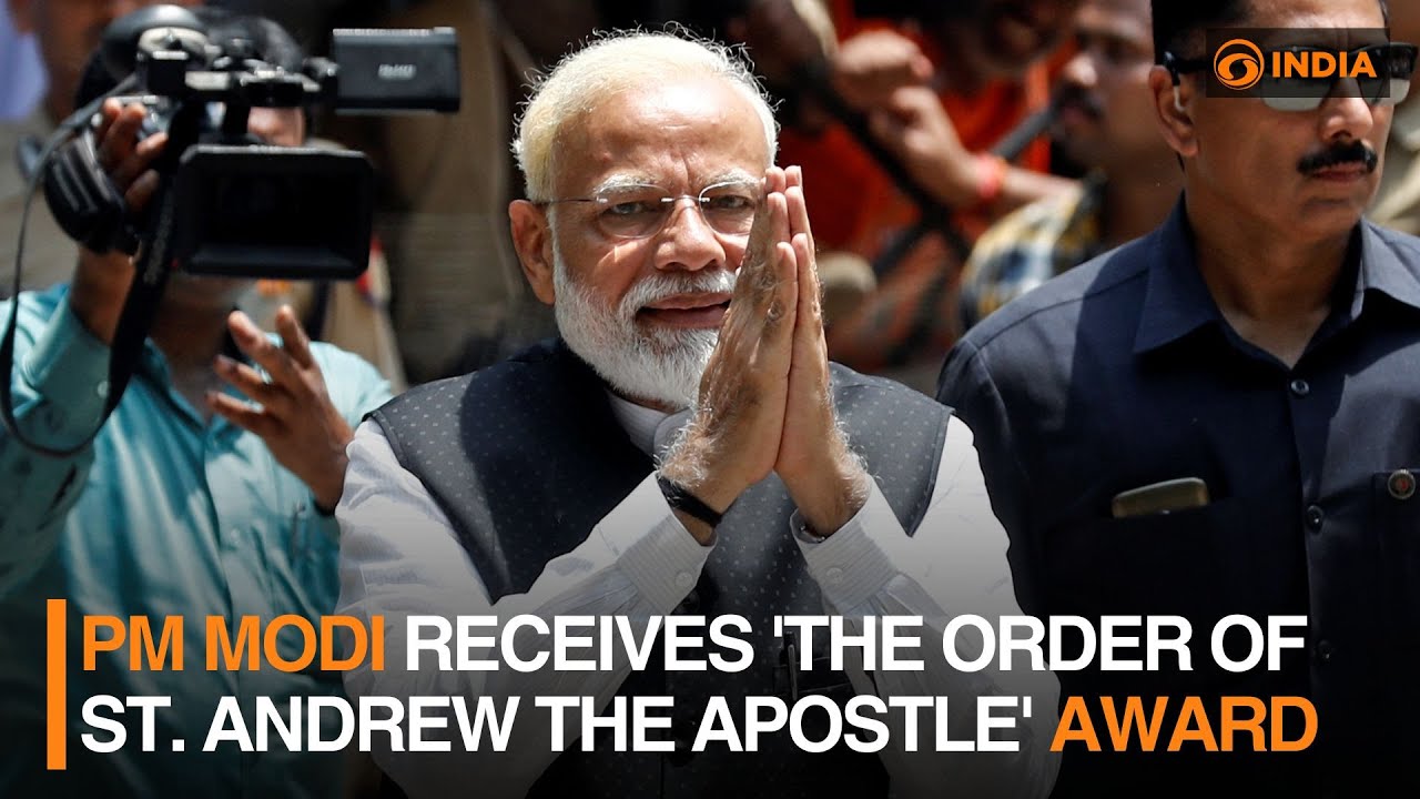 PM Modi receives 'the Order of St. Andrew the Apostle' award | DD India