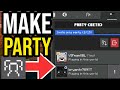How To Make &amp; Use a Party in Minecraft Bedrock PS4/5, Xbox, MCPE, Switch &amp; PC!