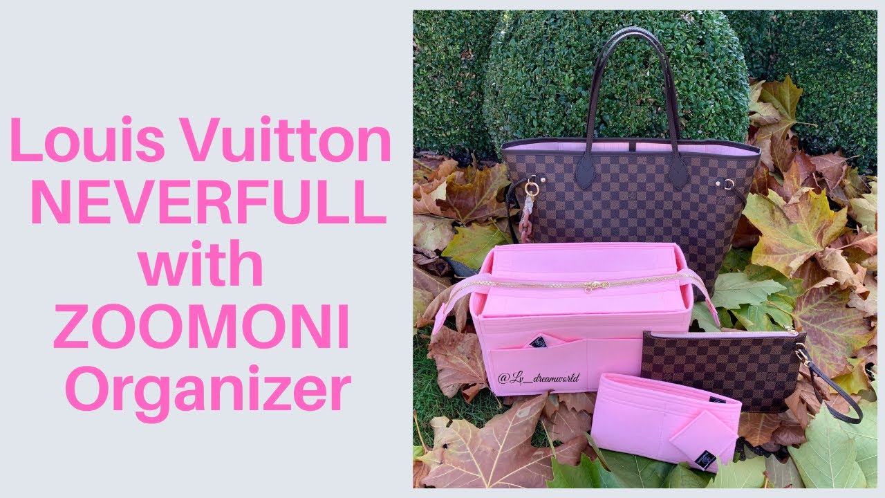 Bag Organizer for Louis Vuitton Neverfull PM (Detachable Zipper Top Cover)  - Zoomoni