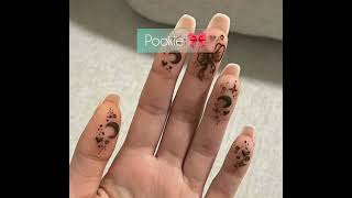 POOKIE Style Back Hand Mehndi 🎀| Viral Henna for Girls  | Aesthetic Art |Trendy | screenshot 5