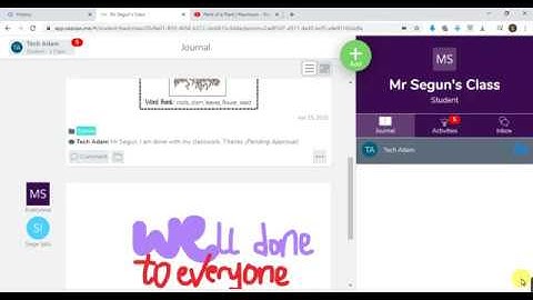 Student seesaw 2 - How to check messages, notification and answer an activity in seesaw