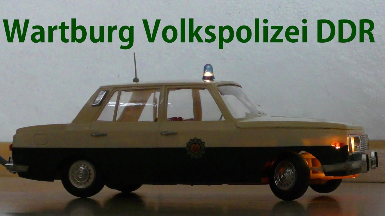 Schiebebilder für Wartburg DDR Spielzeug Fernlenkauto Volkspolizei ANKER PRESU 