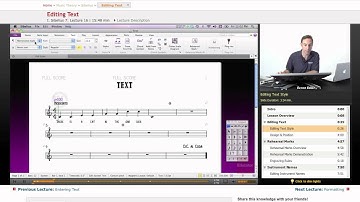 Sibelius: Editing Text