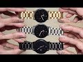 Samsung Galaxy Watch Active 2 Stainless Steel Watch Band (Gold/Silver/Black) [4K]