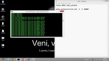 Making a ddos Attack with  rdos and ping of death by-GO_D
