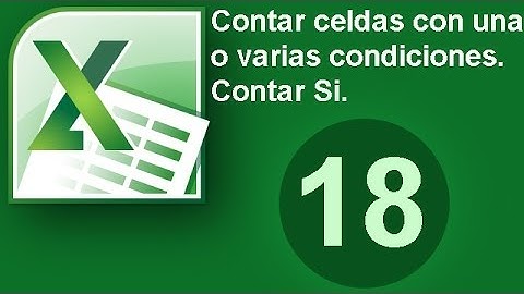 Tutorial Excel (Cap. 18) Contar Celdas con una o varias condiciones. Contar Si