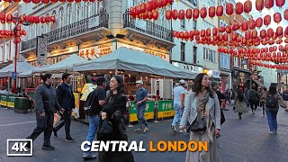London Afternoon City Walk | Oxford Street Shopping to Soho & Leicester Square | 4K HDR