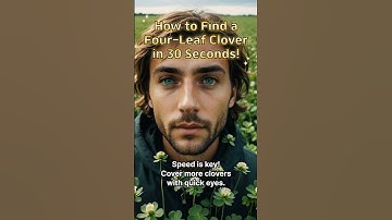 How to find a four-leaf clovers in 30 seconds🍀!
