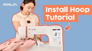 How to Install Embroidery Hoops of EOC06 Embroidery Machine For Beginners