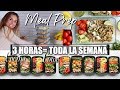 MEAL PREP Cocina 3 HORAS para TODA LA SEMANA/ Cocina facil, rapido,y economico.