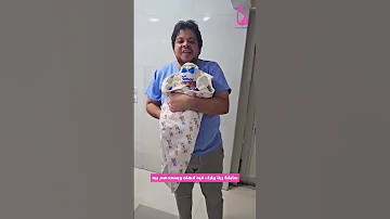 فرحه العمر بعد ٨ سنين و٨ محاولات حقن مجهري سابقة نورنا توماس بعد أول محاولة حقن مجهري في مركز بكري 