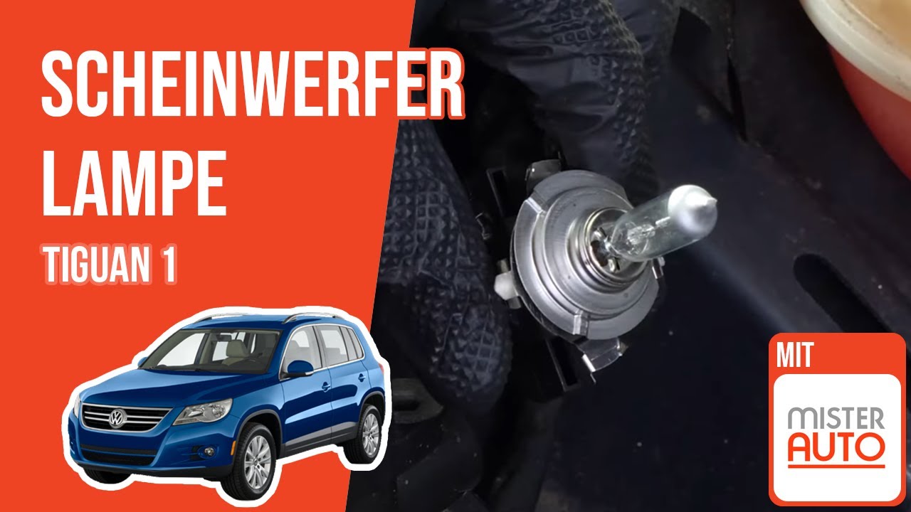 Wie Tiguan 1 Scheinwerfer Lampe wechseln 💡 