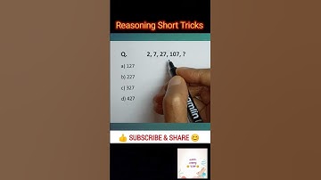 Number Series Reasoning | Reasoning Series Short Tricks | Simple Easy 55M | #sscgd2025 #shorttrick