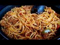 Spaghettis faciles et buf hach