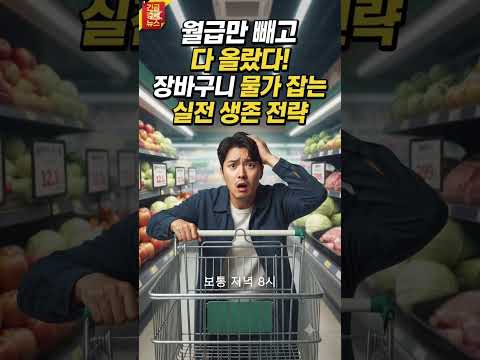 월급만 빼고 다 올랐다? 마트 가면 울고 싶은 이유"#장바구니경제뉴스# #경제뉴스 # #경제공부
