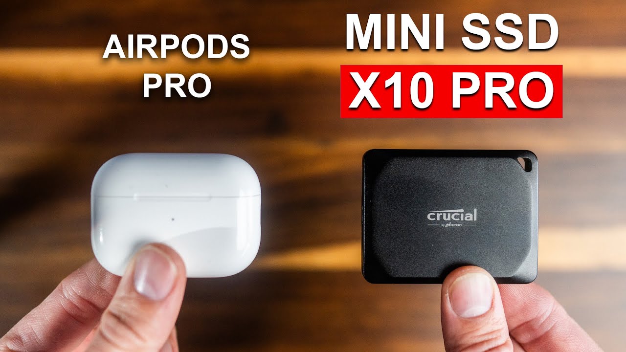 Crucial X9 Pro 1TB Portable SSD - Up to 1050MB/s read and write