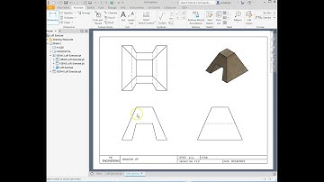 Create orthographic views with AutoDesk Inventor