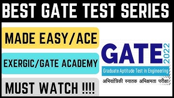 Best Exam Oriented GATE Test Series for Mechanical Engineering (GATE 2022) #GATE2022 #GATE #GATEEXAM