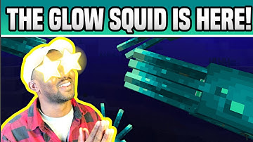 Minecraft GLOW SQUID IS HERE!!  SNAPSHOT 21W03A (Glow Ink & Lichen)