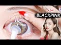 Trying on BLACKPINK CONTACTS with SUCTION TOOL!!