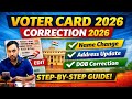 Voter ID Card Apply &amp; Correction 2026 | Complete NVSP Portal Guide /Name, Address, DOB Change