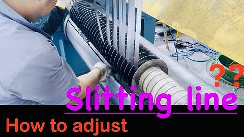 How to Install and Adjust the Slitter Knives ?