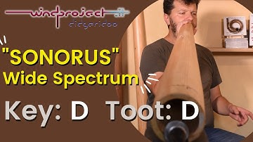 SONORUS | Key: D  - Toot: D | The professional Wooden Didgeridoo Computer Deigned, CNC machined.