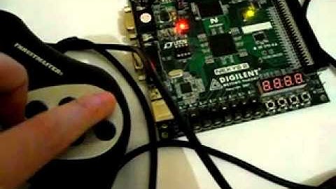 USB joystick FPGA NEXYS2 test