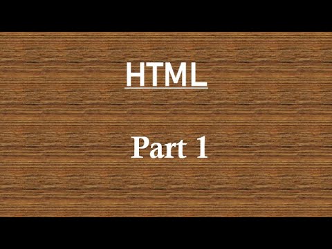HTML PART 1 FOR CLASS XII - YouTube