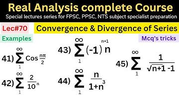 Convergent and divergent series examples lec#70 #mathematics #ppsc #fpsc #nts #bs #mphil #maths #mcq