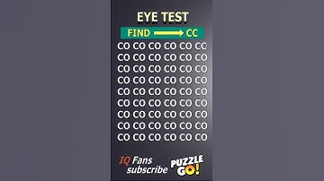 Find word CC, where? | Brain Teaser IQ Test #shorts #different #puzzles #opticalillusion