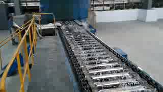 Aluminum ingots casting and stacking machine