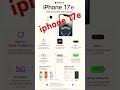 iPhone 17e — Everything you need.