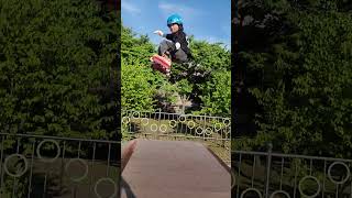 Young Roller Blader Almost Nails A Jump In Skating Bowl