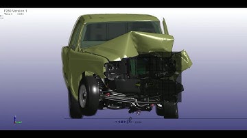 Virtual Car Crash Ford F250 Pickup Truck | Ls Dyna
