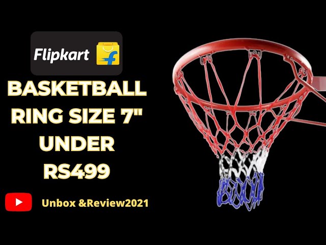 Basketball Ring Diameter 46 cm with Net & Screw/Bolts Ball Size 7 | eBay