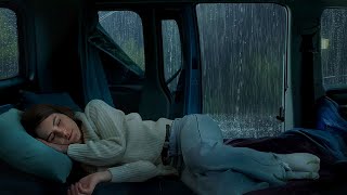 Camping Car Window Rain Sounds for Sleeping & Thunder Sounds to Sleep Fast