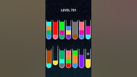 COLOR SORT PUZZLE LEVEL 731