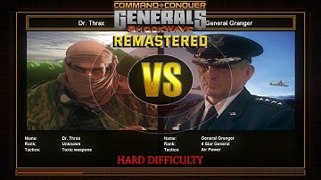 Toxin General Challenge 6 (VS Air Force) | Hard Difficulty | C&C Generals Shockwave Remastered