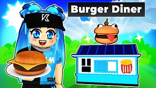 Opening our first BURGER DINER in Roblox!