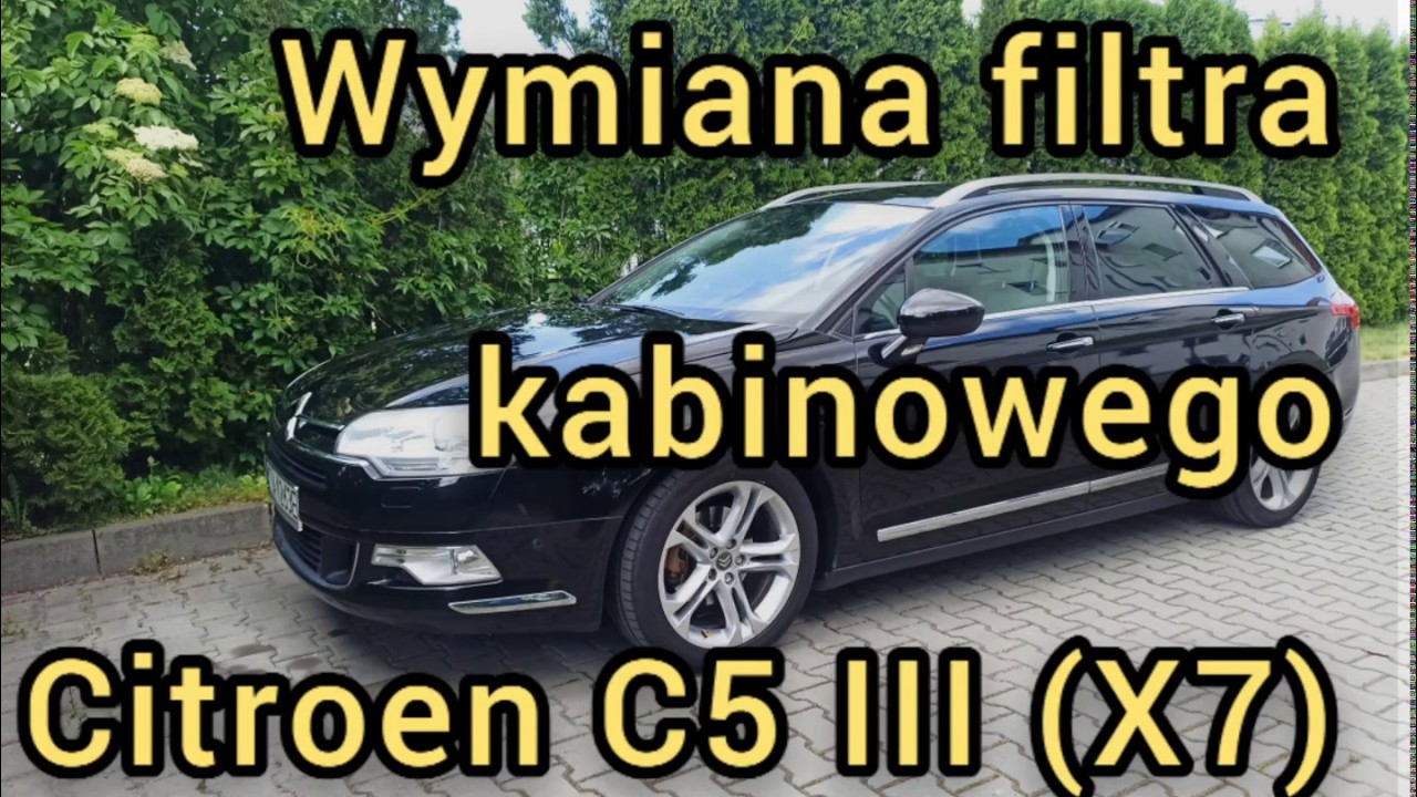 Wymiana Filtra Kabinowego Citroen C5 Iii X7 How To Change A Cabin Filter - Youtube