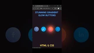 Create Stunning Gradient Glow Buttons with Pure CSS!